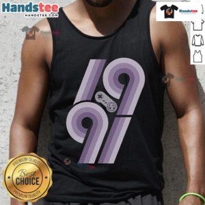 Nice 1991 Was Super Gamer Tank Top featuring retro gaming graphics and vibrant colors, perfect for gaming enthusiasts.