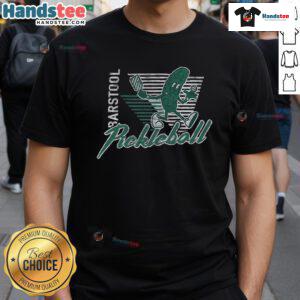 Nice Barstool Pickleball X T-Shirt featuring a trendy design perfect for pickleball enthusiasts and casual wear.