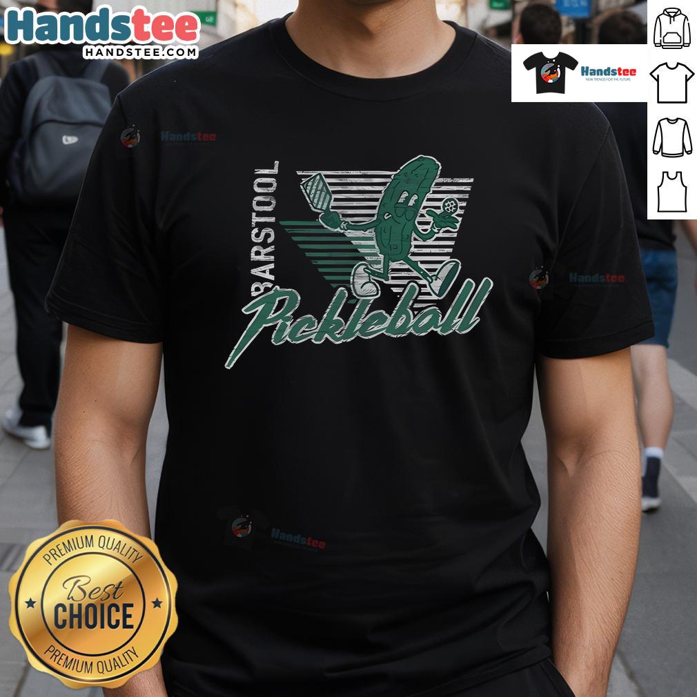 Nice Barstool Pickleball X T-Shirt featuring a trendy design perfect for pickleball enthusiasts and casual wear.