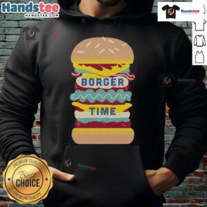 Cozy Nice Borger Time hoodie featuring a stylish design, perfect for casual outings and food lovers.