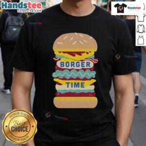Nice Borger Time T-Shirt featuring a fun burger graphic, perfect for casual wear and food lovers.