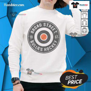 Nice Broad Street Bullies hockey sweatshirt featuring bold team colors and logo, perfect for fans and comfort wear.