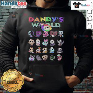 Colorful Nice Dandy's World characters printed on a cozy hoodie, perfect for fans of vibrant, playful costumes.
