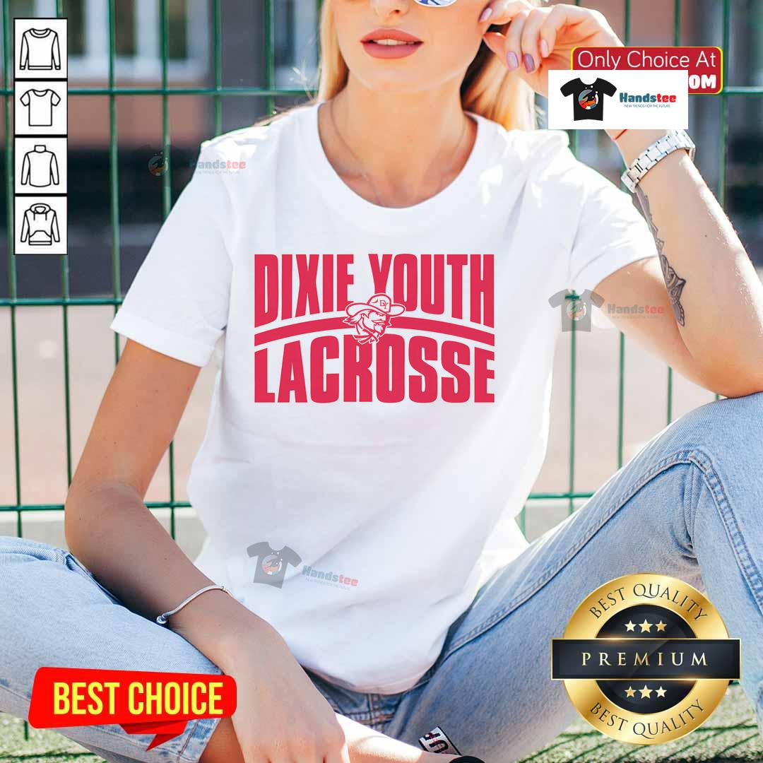Nice Dixie Youth Lacrosse Ladies Tee featuring vibrant colors and a stylish design for young lacrosse fans.