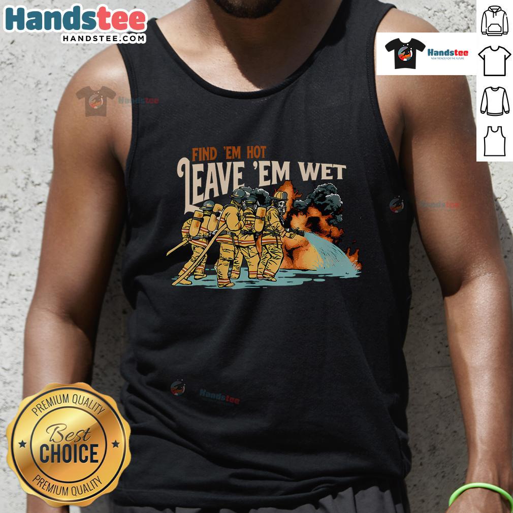 Stylish Nice Find Em Hot Leave Em Wet doggie tank top in vibrant colors, perfect for trendy pets this summer.
