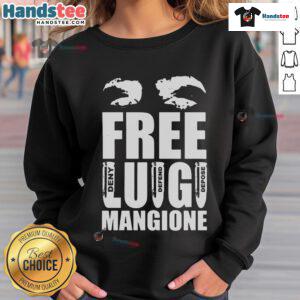 Stylish Nice Free Luigi Mangione Deny Defend Depose Sweatshirt in vibrant colors, perfect for casual wear and pop culture fans.