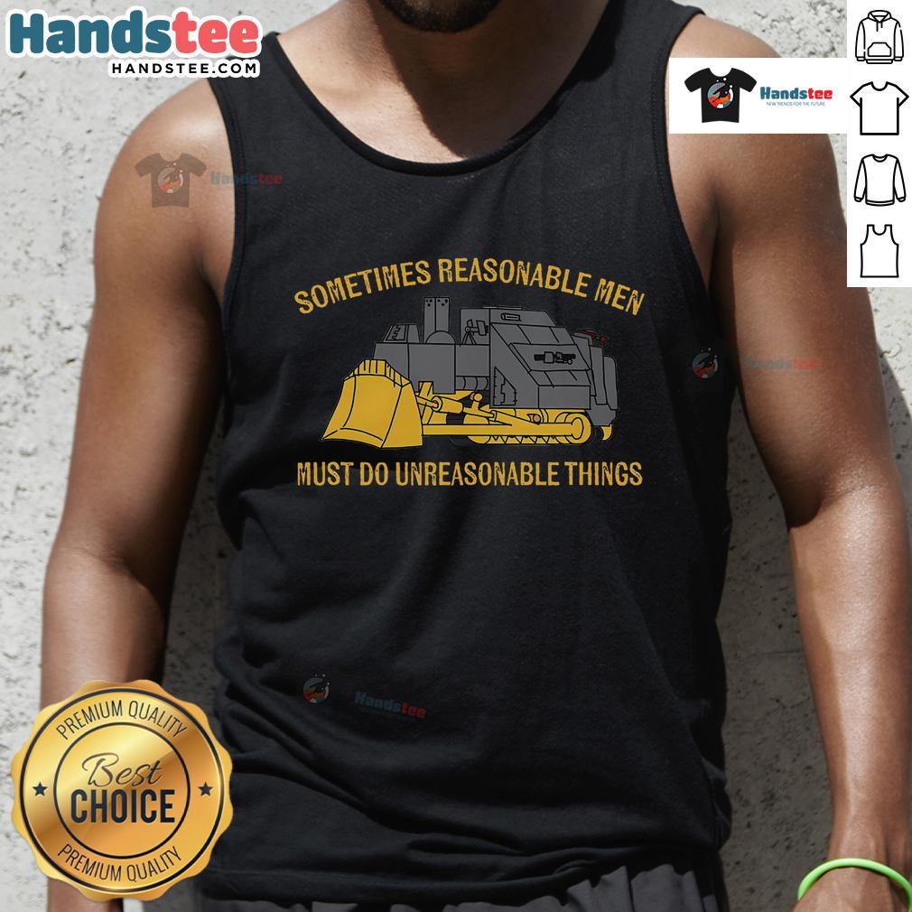 Nice Heemeyer bulldozer heavy machinery tank top design featuring a sleek bulldozer illustration and bold text.