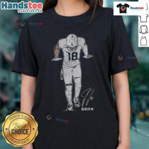 Nice Justin Jefferson The Silencer Ladies Tee featuring a stylish design for fans of the NFL star and Minnesota Vikings.