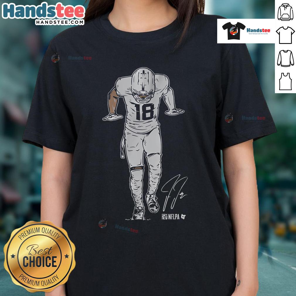 Nice Justin Jefferson The Silencer Ladies Tee featuring a stylish design for fans of the NFL star and Minnesota Vikings.