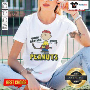 Nice Peanuts Charlie Brown Oohh Brother ladies tee featuring iconic characters in a fun design, perfect for fans.