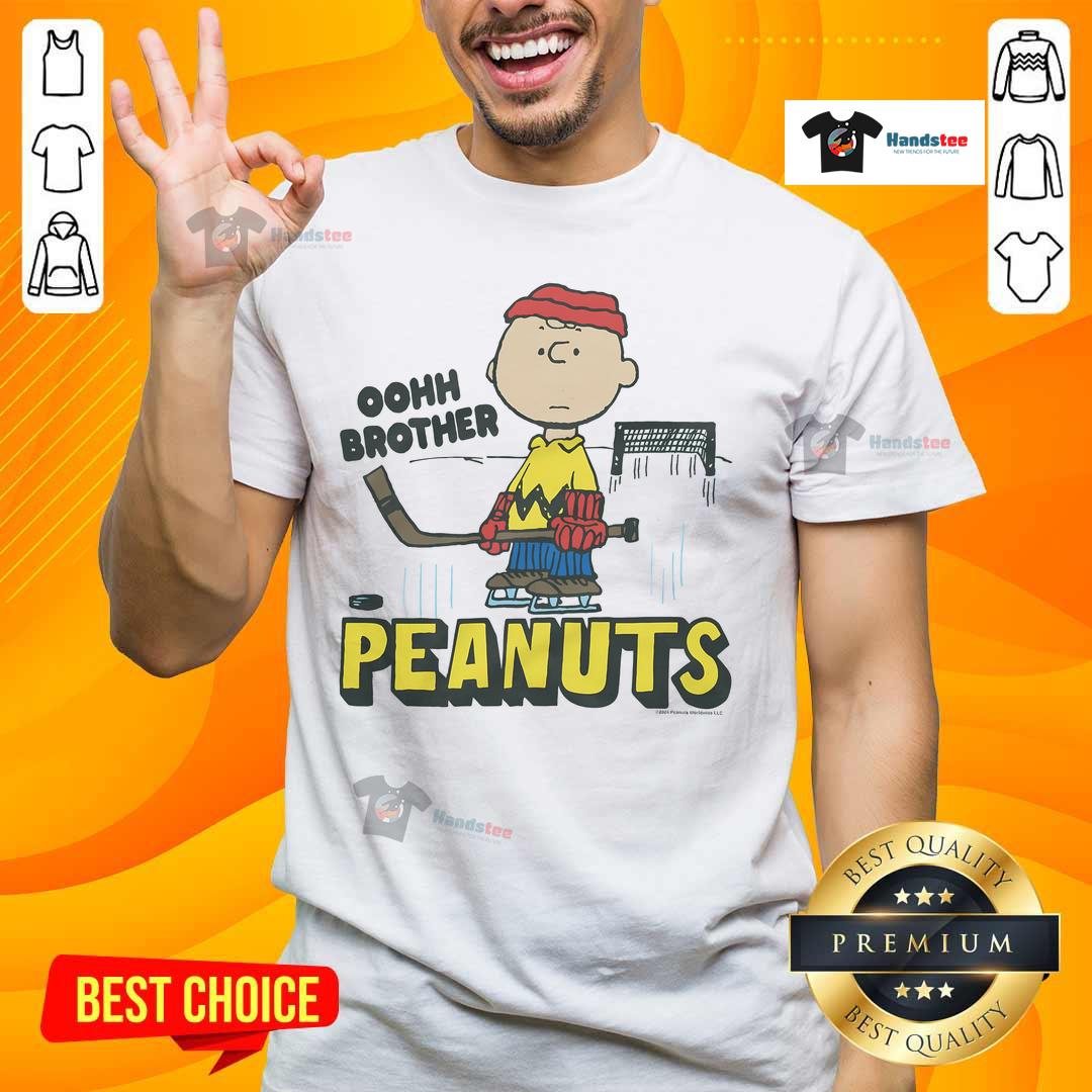 Nice Peanuts Charlie Brown Oohh Brother T-Shirt featuring iconic cartoon characters and vibrant colors for fan apparel.