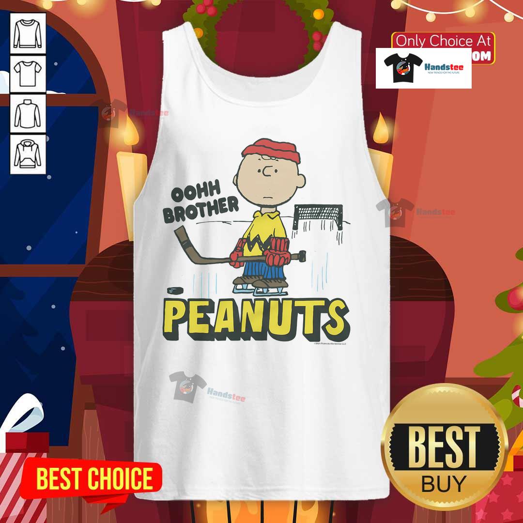 Nice Peanuts Charlie Brown Oohh Brother tank top featuring iconic characters and vibrant colors, perfect for fans and casual wear.