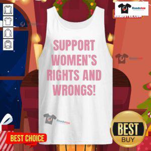 Official Cancelled Podcast tank top supporting women's rights and wrongs, featuring bold design and vibrant colors.