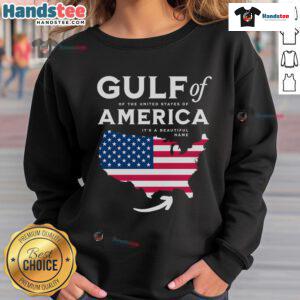 Awesome Gulf of USA America sweatshirt featuring a bold American flag design for pride and patriotic style.