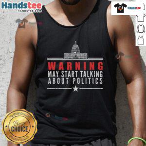 Funny political tank top featuring Republican and Democratic Party graphics for humorous political discussions.