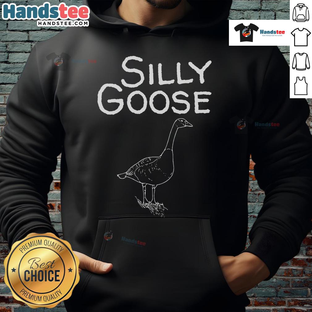 Funny Silly Goose Classic Hoodie featuring a playful goose design, perfect for casual wear and animal lovers.