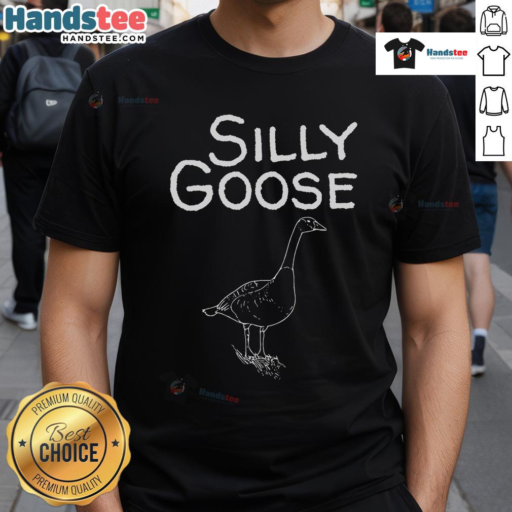 Funny Silly Goose Classic T-Shirt featuring a playful goose graphic, perfect for casual wear and animal lovers.