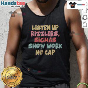 Funny teacher math show work tank top featuring vibrant graphics, perfect for Rizzlers who love humor in education.