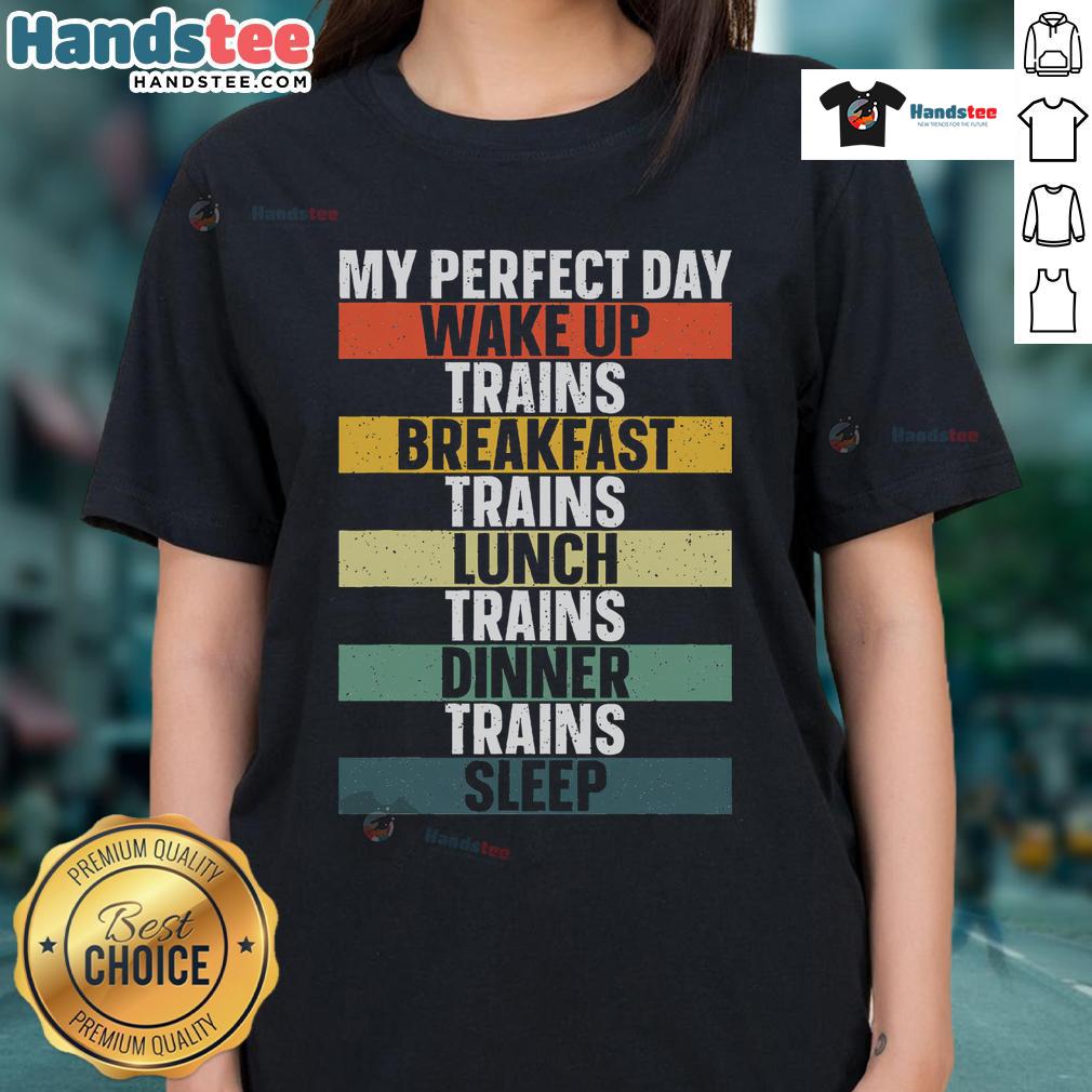 Alt Text: Funny Train Art on a Railroad Vehicle Tee for Train Lovers, perfect for ladies who appreciate quirky train designs.