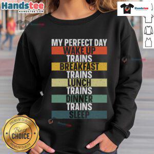 Funny train art sweatshirt featuring a colorful railroad vehicle, perfect for train lovers and cozy fashion enthusiasts.