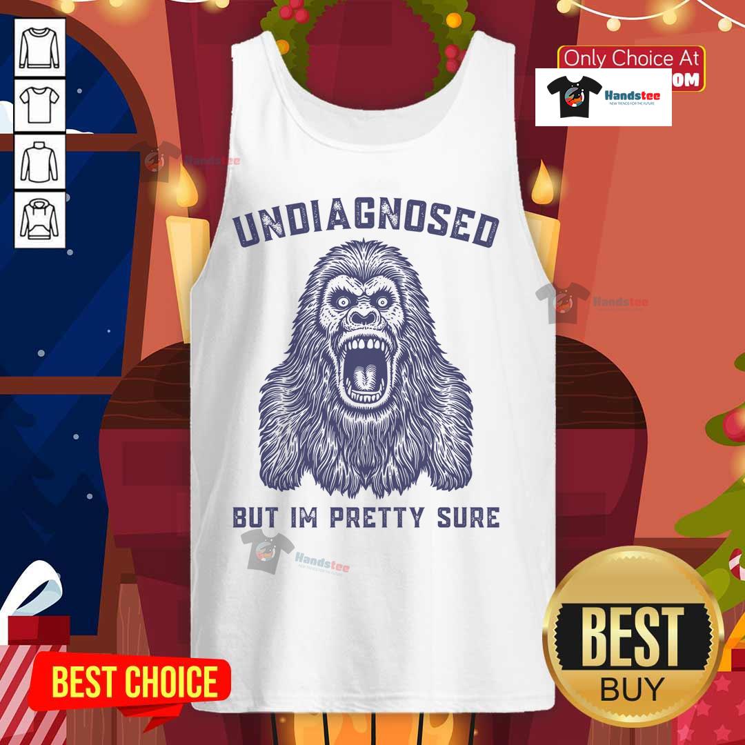 Funny undiagnosed but I'm pretty sure gorilla tank top featuring a playful gorilla graphic, perfect for casual wear.