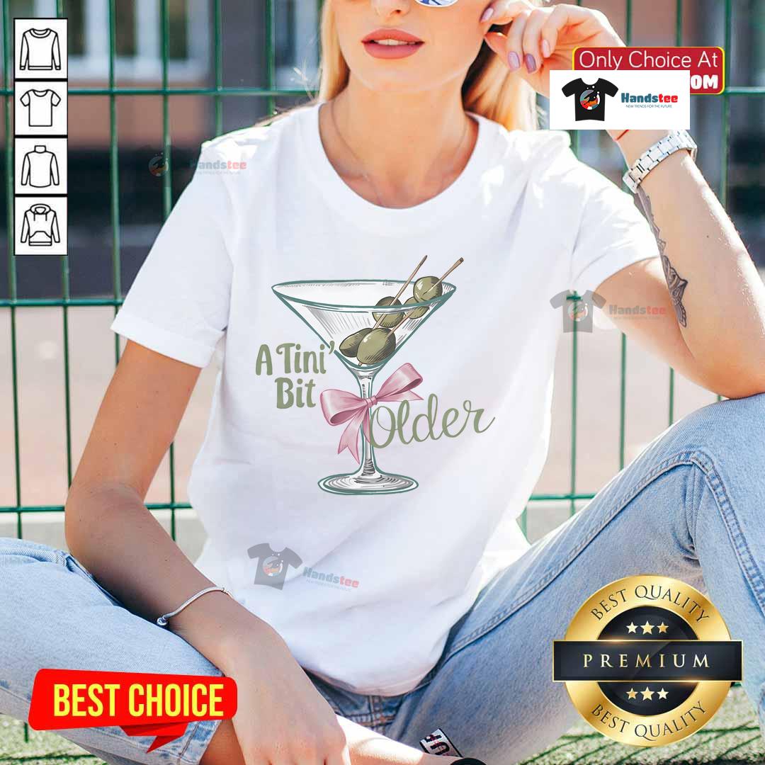 Good A-Tini Bit Older Retro Vintage Ladies Tee featuring a stylish, classic design perfect for casual wear.