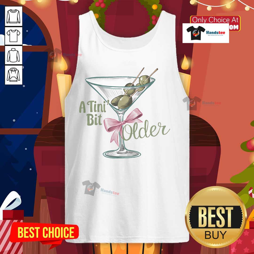 Good-A-Tini Bit Older Retro Vintage Tank Top featuring a classic design and vibrant colors, perfect for stylish summer wear.