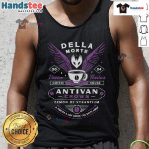 Good Antivan Crows Coffee Crest Tank Top featuring a stylish design perfect for coffee lovers and casual wear.