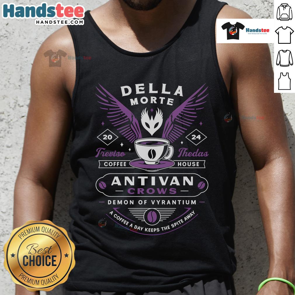 Good Antivan Crows Coffee Crest Tank Top featuring a stylish design perfect for coffee lovers and casual wear.