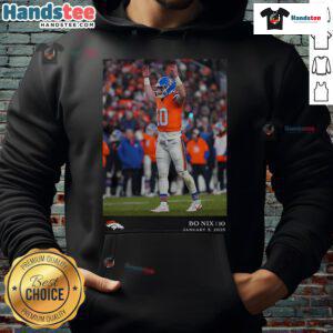 Good Bo Nix Denver Broncos NFL Flash Features Week 18 Hoodie showcasing team spirit and style for fans.