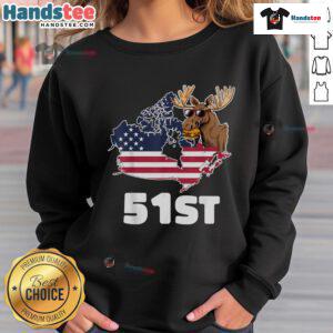 Good Canada sweatshirt for sale, humorously suggesting Canada as the 51st US state. Perfect for casual wear.