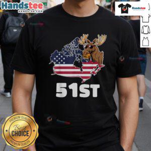 Good Canada 51st US State T-Shirt design celebrating Canada as a playful addition to the United States.