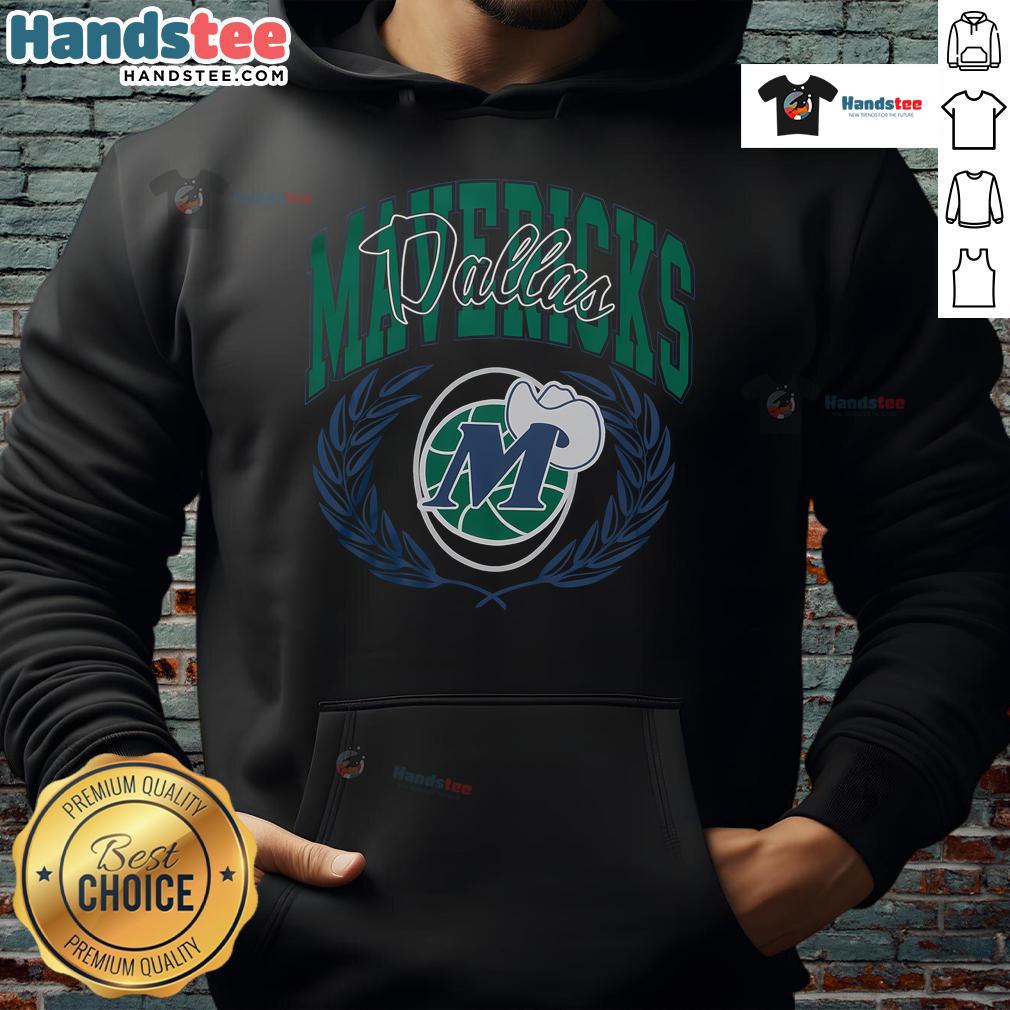 Good Dallas Mavericks Mitchell Ness NBA x Michelob Ultra Rewind Hoodie featuring team colors and logo design.
