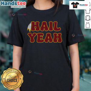 Good Hail Yeah Bold Feather Jayden Daniels inspired ladies tee featuring a stylish design and vibrant colors.