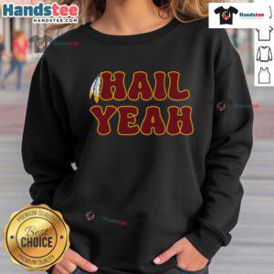 Good Hail Yeah Bold Feather Jayden Daniels-inspired sweatshirt featuring vibrant colors and trendy design for fans.