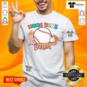 Good Home Runs Season Baseball Game Day T-Shirt featuring a vibrant design perfect for baseball fans on game day.