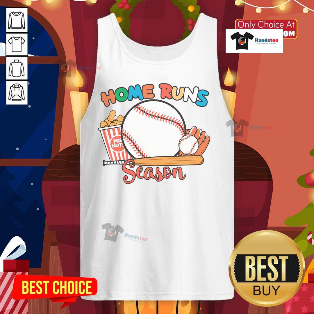 Good Home Runs Season baseball game day tank top featuring a vibrant design, perfect for sports fans and summer wear.