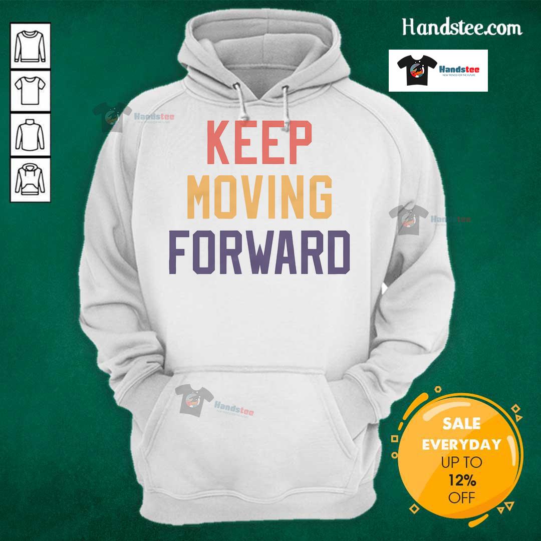 Good Keep Moving Forward Hoodie in black, featuring motivational text, perfect for inspiring daily wear.