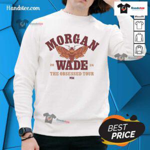 Alt Text: Morgan Wade Skull Moth sweatshirt from The Obsessed Tour 2024, featuring a bold design and vibrant colors.