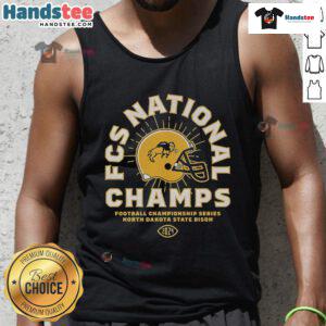 Good North Dakota State Football 2024 FCS National Champions helmet design on a stylish tank top for fans.