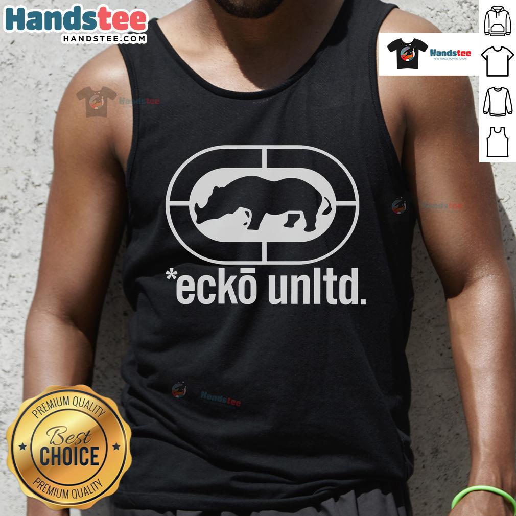 Good Rhino Ecko Unltd Tank Top featuring a bold graphic design, perfect for casual summer wear.