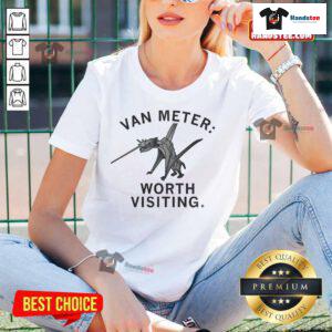 Good Van Meter Worth Visiting Heavyweight Ladies Tee featuring a stylish design and comfortable fit for everyday wear.