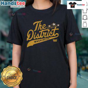 Good Washington Commanders The District Ladies Tee featuring bold team logo and stylish design for female fans.