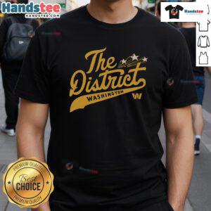 Good Washington Commanders The District T-Shirt featuring bold team colors and logo, perfect for game day attire.