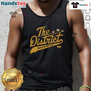 Good Washington Commanders The District tank top featuring bold team colors and logo, perfect for game day or casual wear.