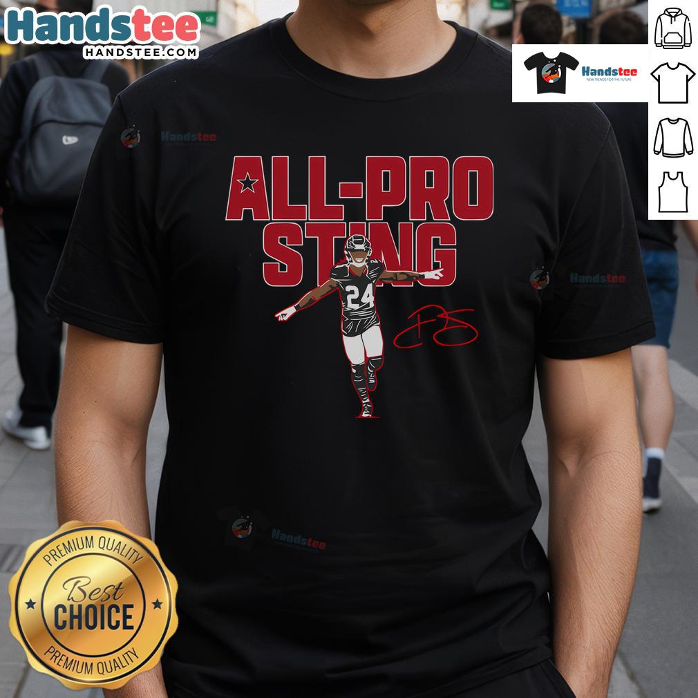 Nice All Pro Sting Football Lover Team Player T-Shirt featuring a bold design for passionate football fans.