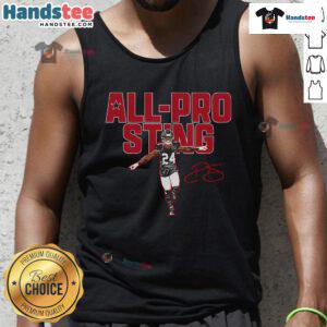 Nice All Pro Sting Football Lover Team Player Tank Top showcasing team spirit and style for passionate football fans.