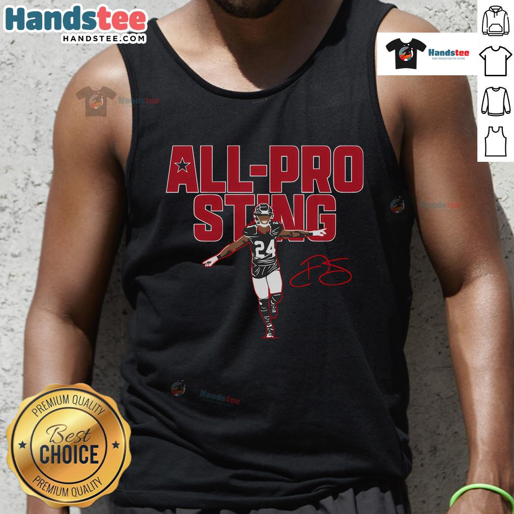 Nice All Pro Sting Football Lover Team Player Tank Top showcasing team spirit and style for passionate football fans.