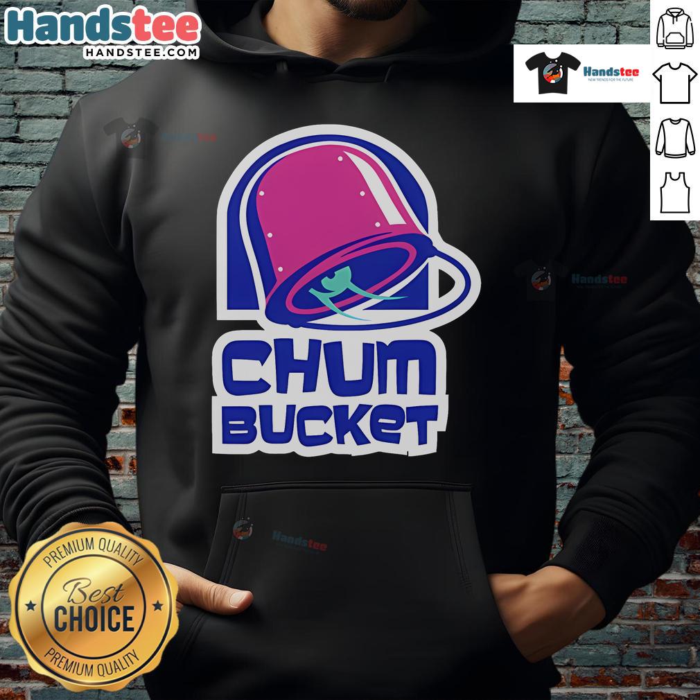 Nice Chum Bucket Hoodie featuring a fun design inspired by the iconic restaurant from Spongebob Squarepants.