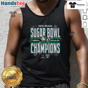 Notre Dame Allstate Sugar Bowl Champions tank top celebrating college football playoff victory in stylish design.